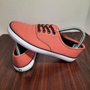 Z Shoes Originals Womens Size 9.5 Coral Pink Canvas Casual Low Top Sneakers